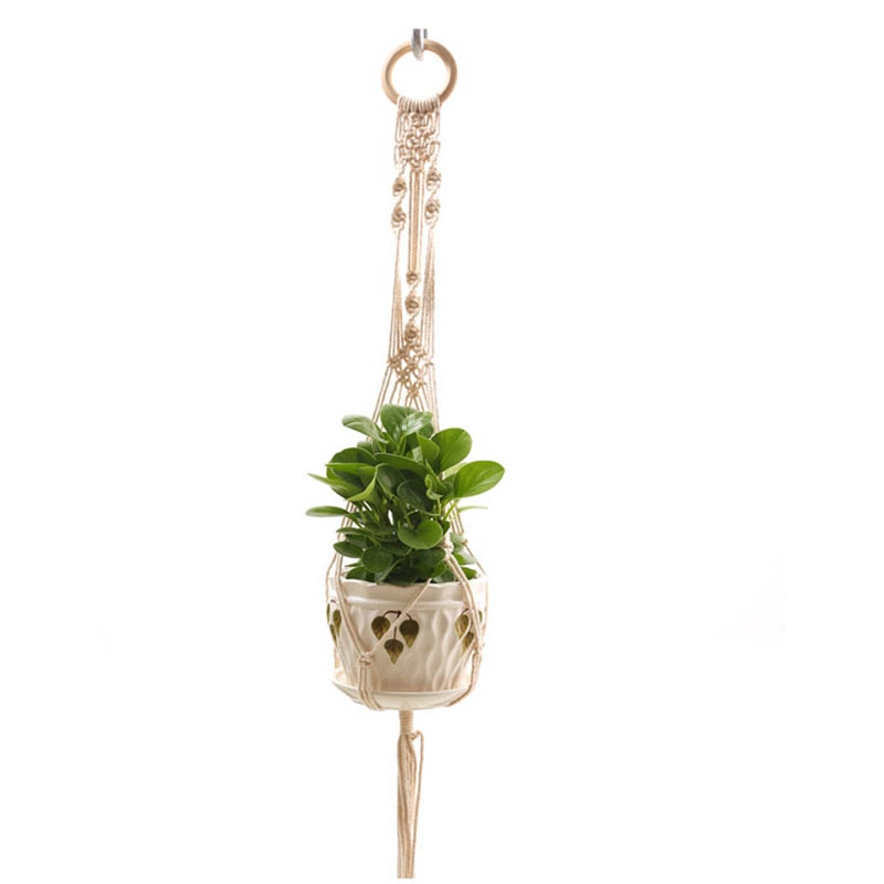 Hot sales 100% handmade macrame plant hanger flower /pot hanger for wall decoration countyard garden