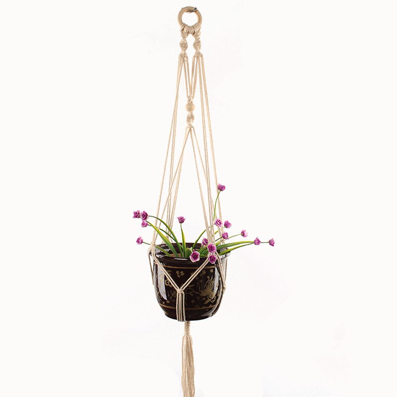 Hot sales 100% handmade macrame plant hanger flower /pot hanger for wall decoration countyard garden