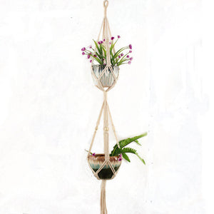 Hot sales 100% handmade macrame plant hanger flower /pot hanger for wall decoration countyard garden