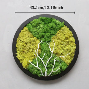 Homemade Artificial plants Living room wall hanging Eternal flower moss photo frame  DIY home decoration accessories modern